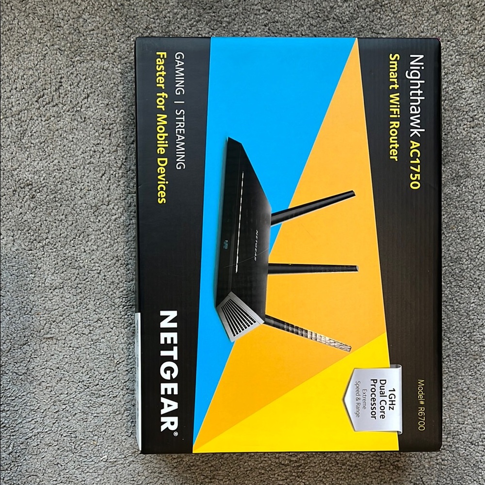 Netgear Nighthawk AC1750 Smart WiFi Router - Black